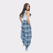 Plaid Balloon Fit Trouser