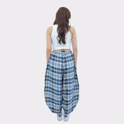 Plaid Balloon Fit Trouser