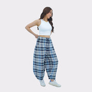 Plaid Balloon Fit Trouser