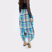 Plaid Balloon Fit Trouser
