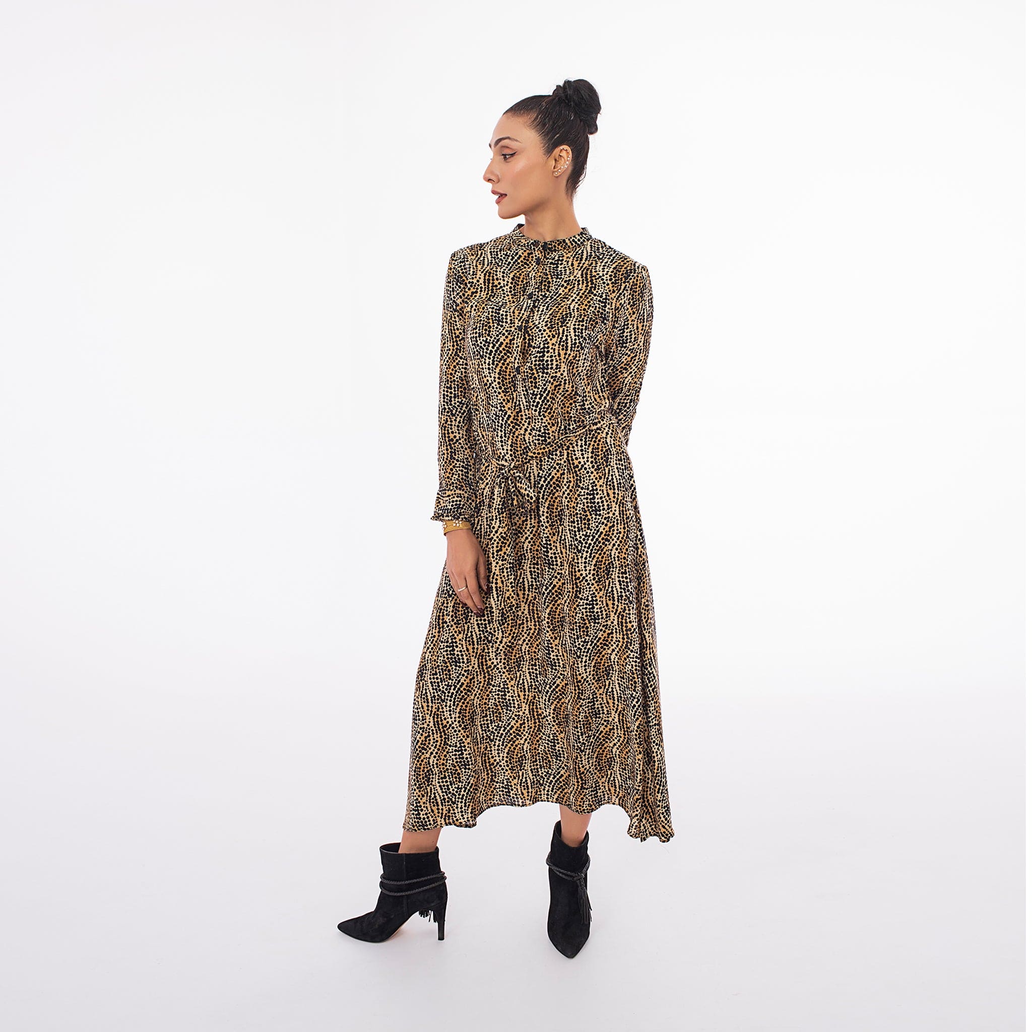 Leopard Print Maxi Dress - Deen & Keenu