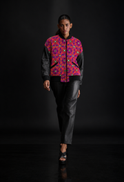 Oversized Sindhi Bomber Jacket