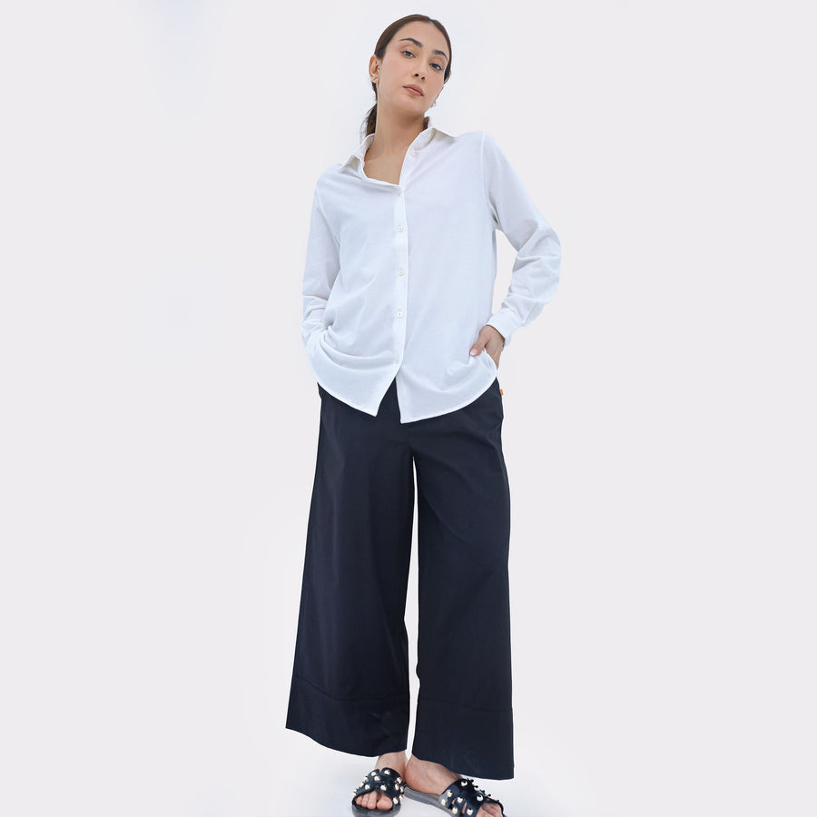 Button Down Shirt in Jersey