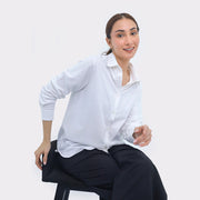 Button Down Shirt in Jersey