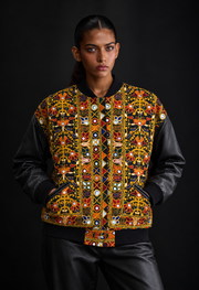 Oversized Sindhi Bomber Jacket