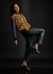 Oversized Sindhi Bomber Jacket