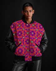 Oversized Sindhi Bomber Jacket