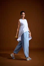 Folded Hem Balloon Pants