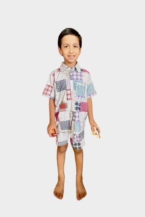 Boys Shirt and Short Set in Soft Jersey