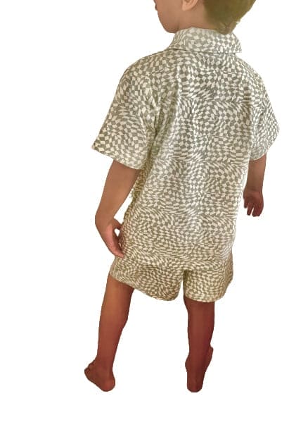 Boys Shirt and Short Set in Soft Jersey