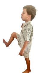 Boys Shirt and Short Set in Soft Jersey