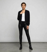 Crepe Bomber Jacket