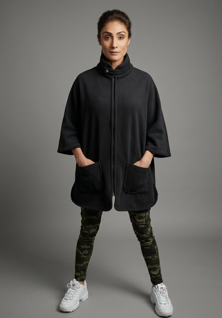 Oversized Zip up Poncho