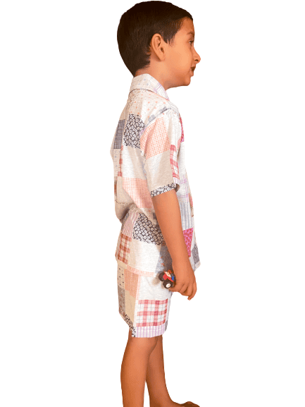 Boys Shirt and Short Set in Soft Jersey