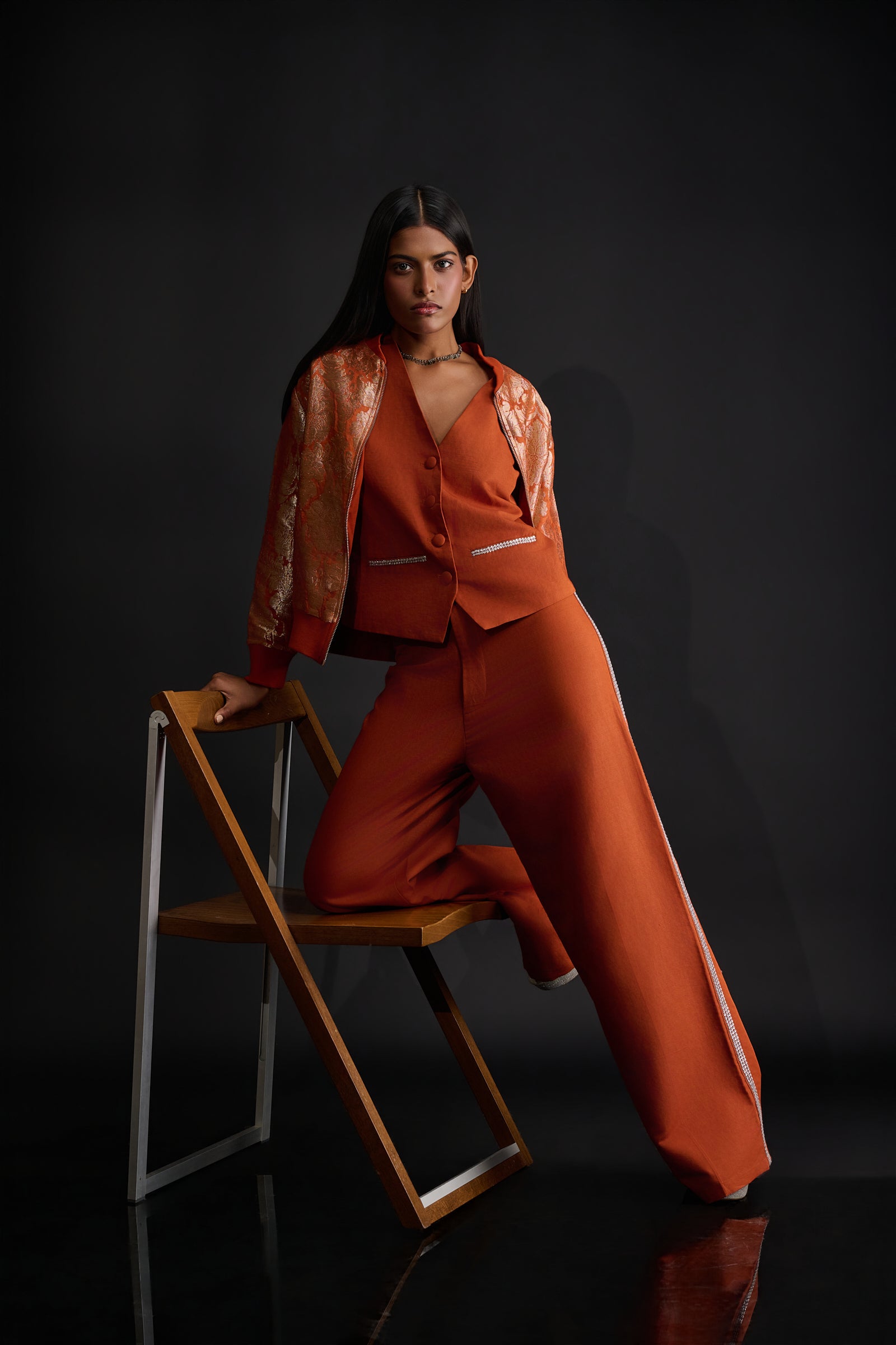 Embellished Vest & Pant