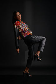 Oversized Sindhi Bomber Jacket