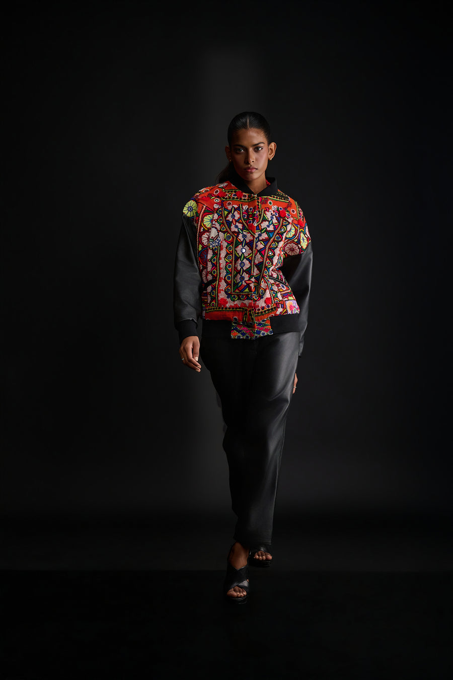 Oversized Sindhi Bomber Jacket