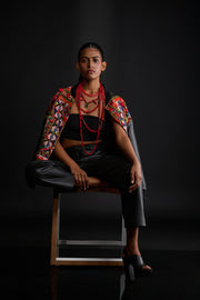 Oversized Sindhi Bomber Jacket