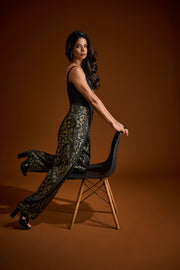 Metallic Saddle Pant