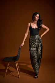Metallic Saddle Pant