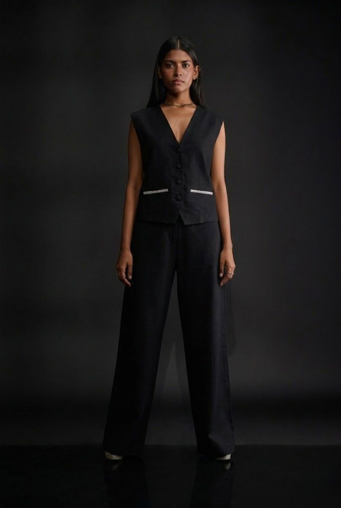 Embellished Vest & Pant