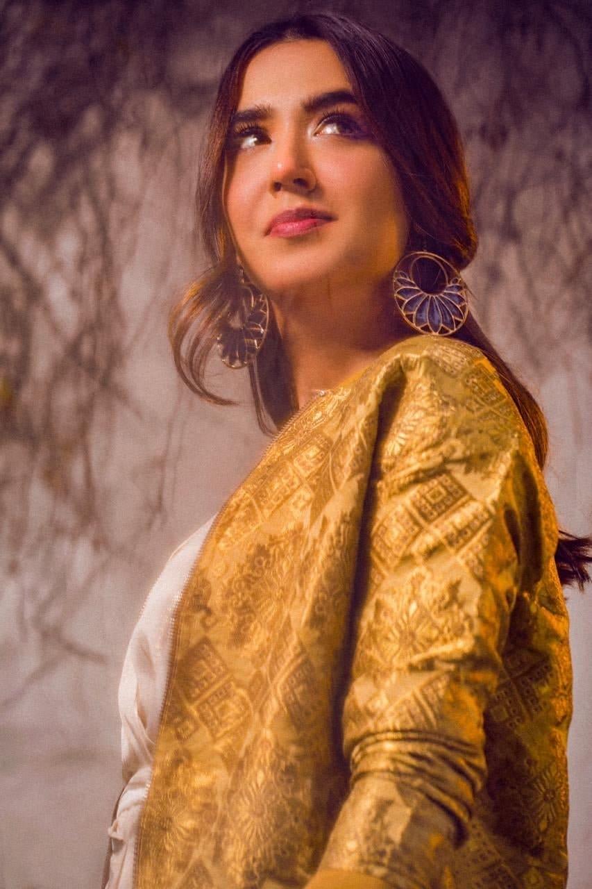 Banarasi Bomber Jacket in Champagne Deen Keenu