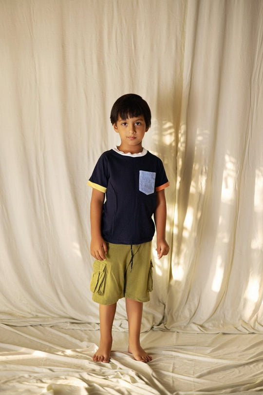 Kids Boy Chino Short in Knits - Deen & Keenu