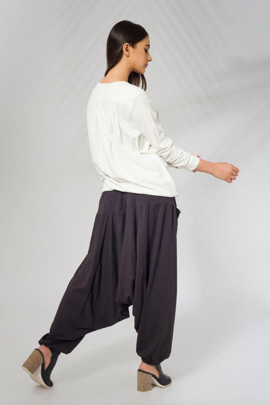 Long Sleeve Top with Corded Neckline - Deen & Keenu