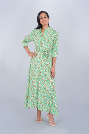 Printed Long Shirt Dress - Deen & Keenu