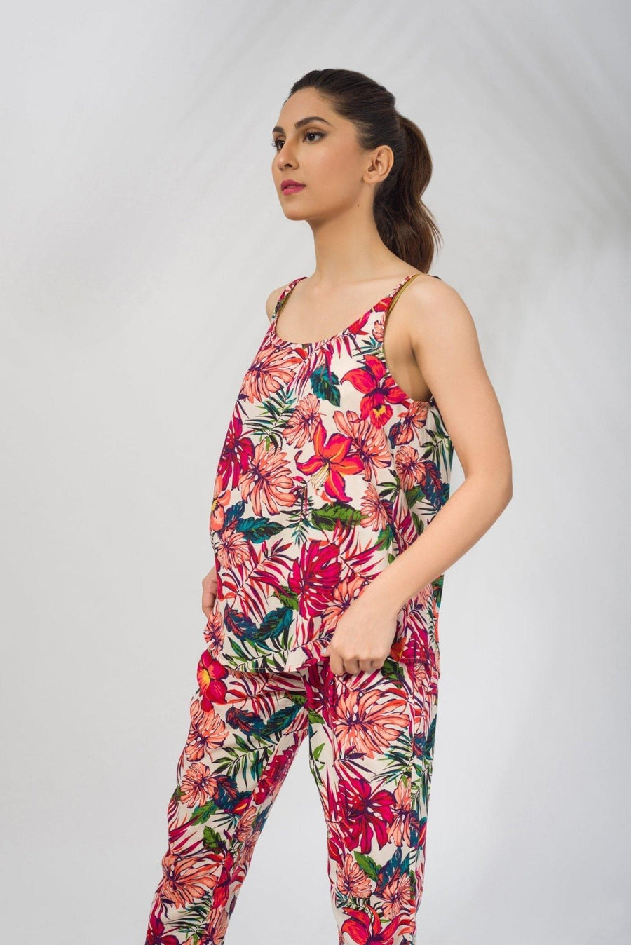 Sleeveless Tank Top in Potpourri Print - Deen & Keenu