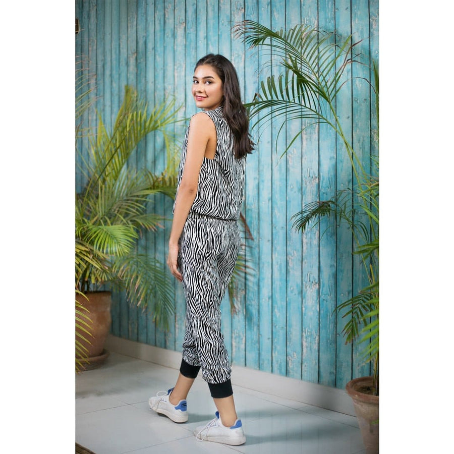 Zebra Print Jumpsuit - Deen & Keenu