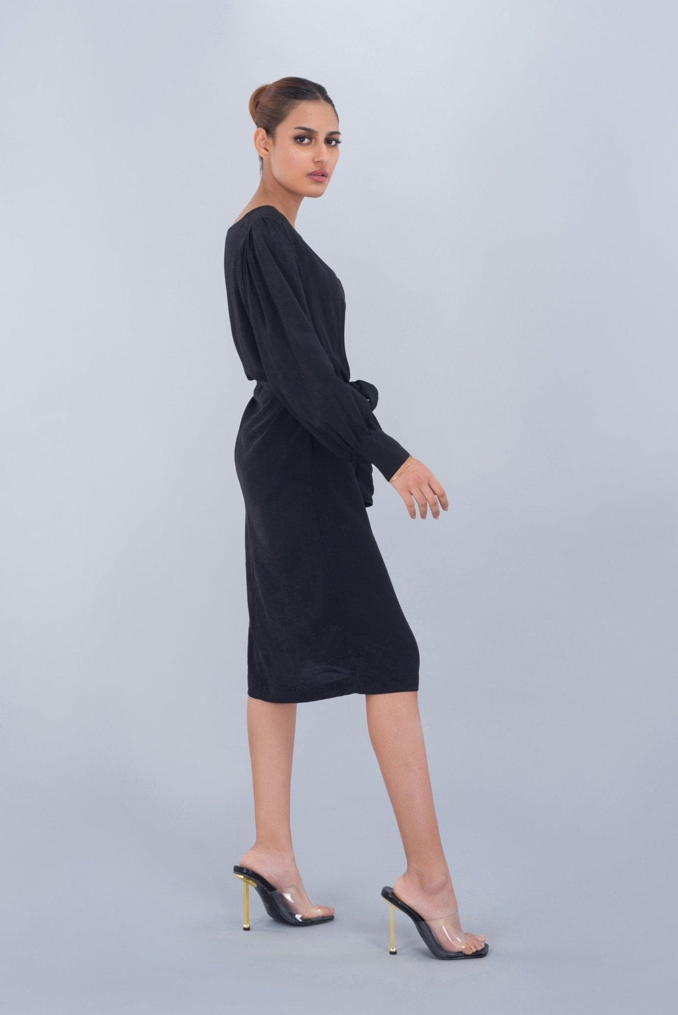 Classy Long Sleeve Midi Dress - Deen & Keenu