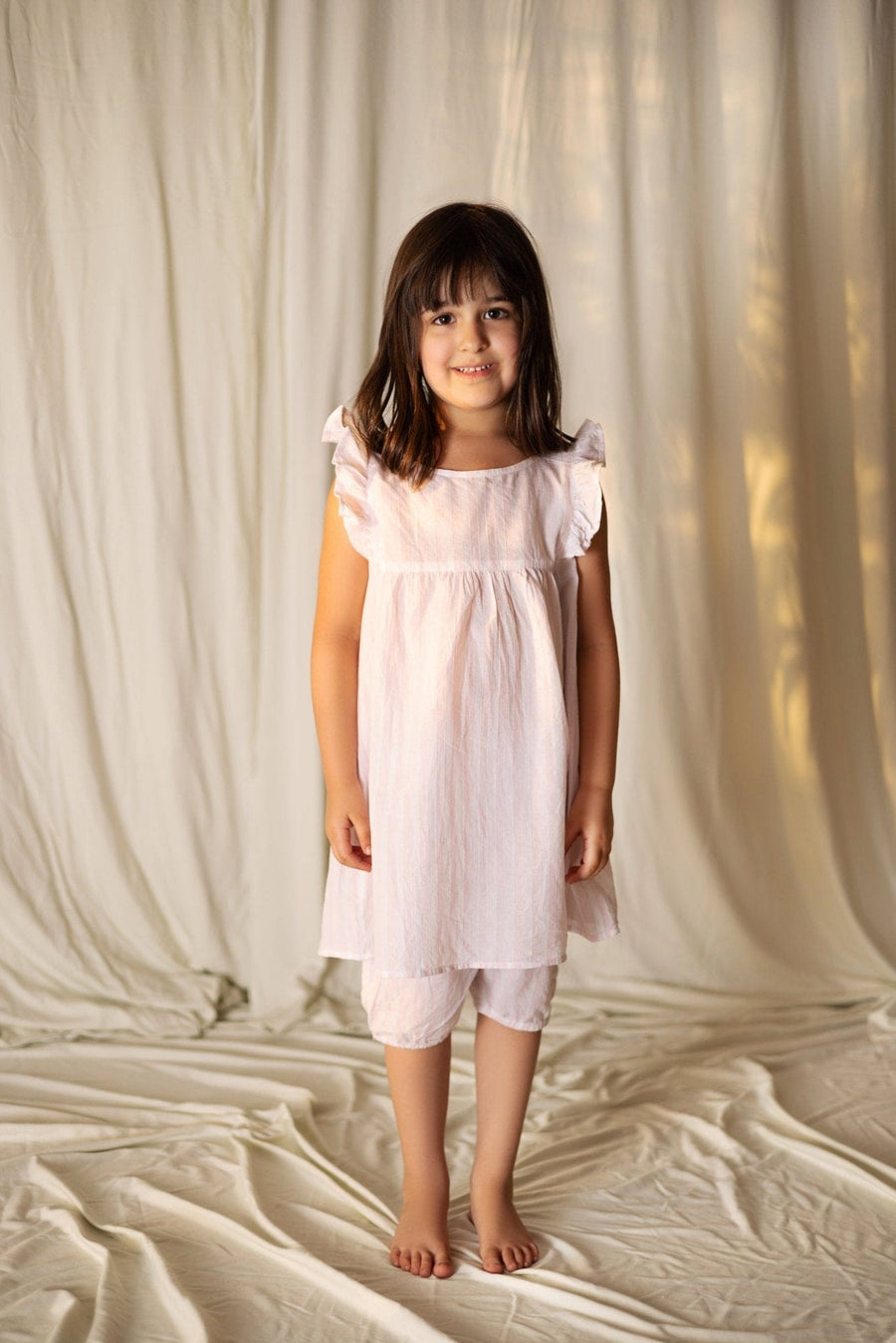Kids Girl Stripe Top with Flare Sleeves - Deen & Keenu