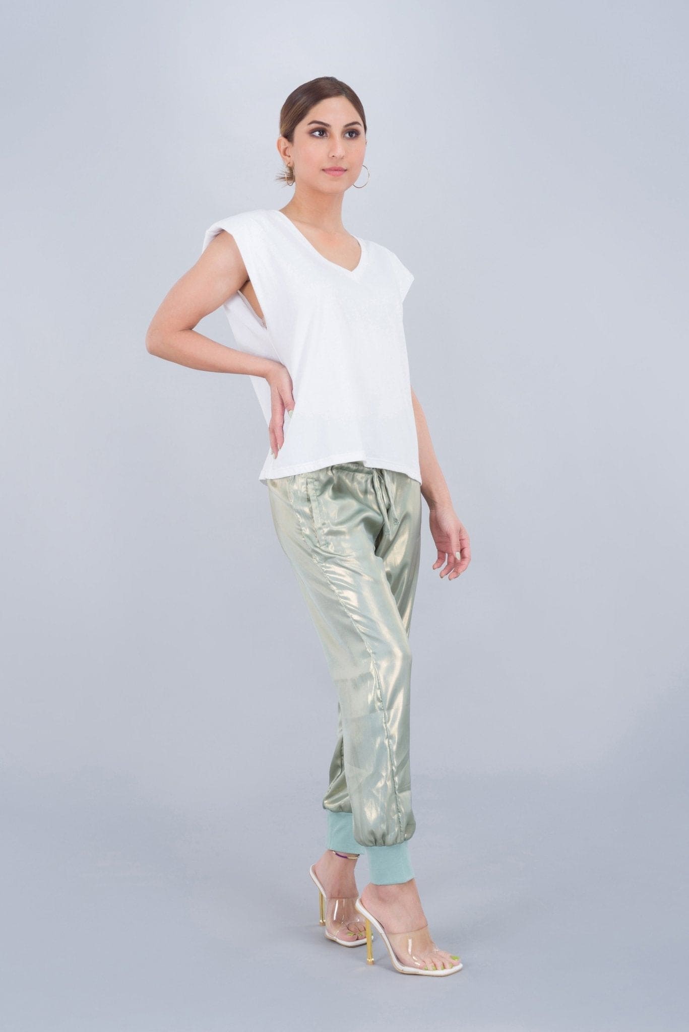 Lame Drawstring Pant - Deen & Keenu