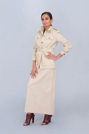 Long Skirt in Soft Cotton - Deen & Keenu