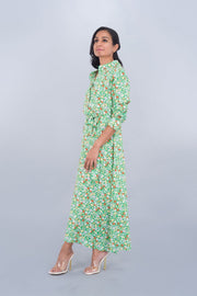 Printed Long Shirt Dress - Deen & Keenu