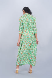 Printed Long Shirt Dress - Deen & Keenu