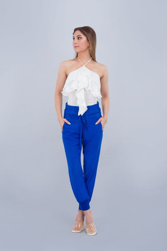 Signature Drawstring Pant in Cobalt Blue - Deen & Keenu