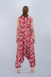 Sri Lankan Pant in Rust Floral Print - Deen & Keenu