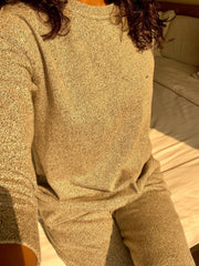 Tape Yarn Pant and Sweat Shirt Set - Deen & Keenu
